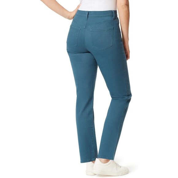 Gloria Vanderbilt Amanda High Rise Tapered Jean Cerulean Tide Sz 14 Classic - Picture 4 of 12